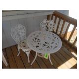 Metal Table with Chairs