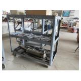 Rolling Metal Cart with Scrap Metal,