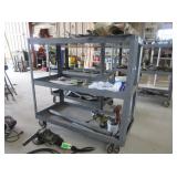 Rolling Metal Cart, Drills, Attachments
