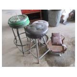 Stationary and Rolling Stools