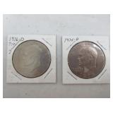 1974-D And 1976-D Eisenhower Dollars