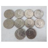 10) Kennedy Half Dollar Coins
