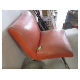 Upholstered Orange Chair