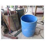 Barrels, Brooms, Shovel, Sprinkler