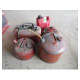 Plastic and Metal Gas Cans