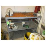 Metal Rolling Cart with Contents