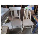 2) Wooden Chairs