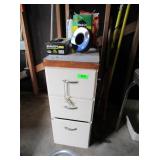 Filing Cabinet, Drum Auger, Gloves, Plant Food