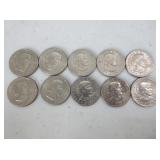 10) 1979 Susan B Anthony Dollars