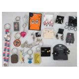 Various Styles Earrings And Key Chains