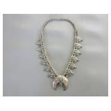 Sterling Silver Squash Blossom Necklace