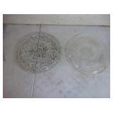 2) Glass Cake Plates