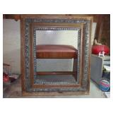 Waterfall Vanity Stool and Ornate Frame