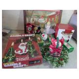 Large Tote of Christmas Decor