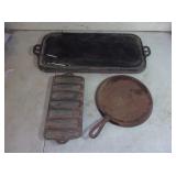 Cast Iron Griddles, Corn Bread Pan