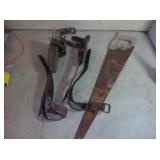 Tree Climbing Spikes & Disston Hand Saw