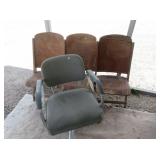 Vintage Wooden Folding Stadium Seats