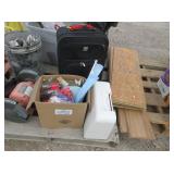 Janome Sewing Machine, Bows, File Folders, Pens