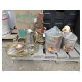 Sugar and Coffee Containers, Tray, Teapot,