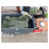 Coats, Purses, Welcome Sign