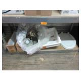 Under Counter Mount Sink, Chandelier, Tissue Paper