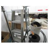 Ladder, Spool of Wire, Rubber Hose