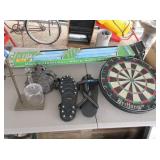 Stable Icers, Dart Board, Laminated Maps, Beaker