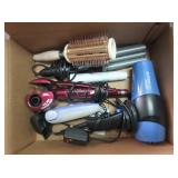 Hair Dryer, Brush, Curling Iron