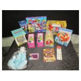 Fuzzy Models, Barbie Tins, M&M Firetruck,