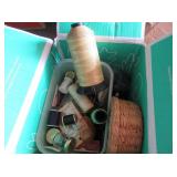 Thread, Irons, Tin, Basket, Buttons, Tape Measures