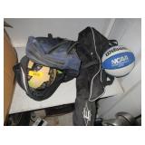 Basketball, Soccer Ball, Football, Bags