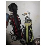Golf Clubs, Bags, Caddys