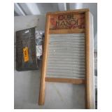 Dubl Handi Washboard, Grater, Matches
