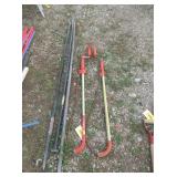 3) Steel Bars, 2) Six Foot Cable Tools