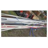 Variety Sizes PVC Tubing And Metal Pipe