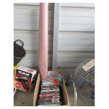 DVD Movies, Roll of Paper, Measuring Cups