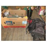 Hiking Backpack, Coleman Grill, Air Pump, Axe