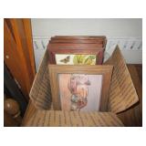 Framed Butterfly And Western Art Pictures