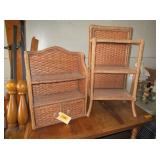 2) Wicker Shelves