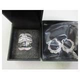 Ladies Earrings and Ring Set