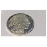 1 Troy oz Silver Clad Bullion Round Buffalo Coin