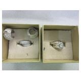 Size 7 and 4.5 Rings, Earrings