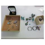 Rings, Earrings, Tasmanian Devil Necklace