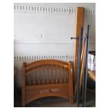 Twin Size Wood Head and Foot Board