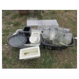 Plastic Pitchers, Plastic Three Section Bin,