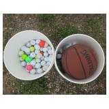 Golf Balls, Basketball
