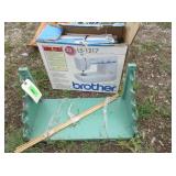 Brother Sewing Machine, Wood Shelve, Dowels