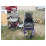 2) Electric Wheelchairs with Batteries and Charger