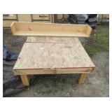 2) Wooden Platforms, Wood Shelf