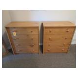 2) Small Dressers 28" x 16" x 32"
